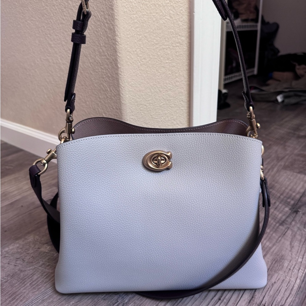 New Coach Willow Large in Powder Blue.